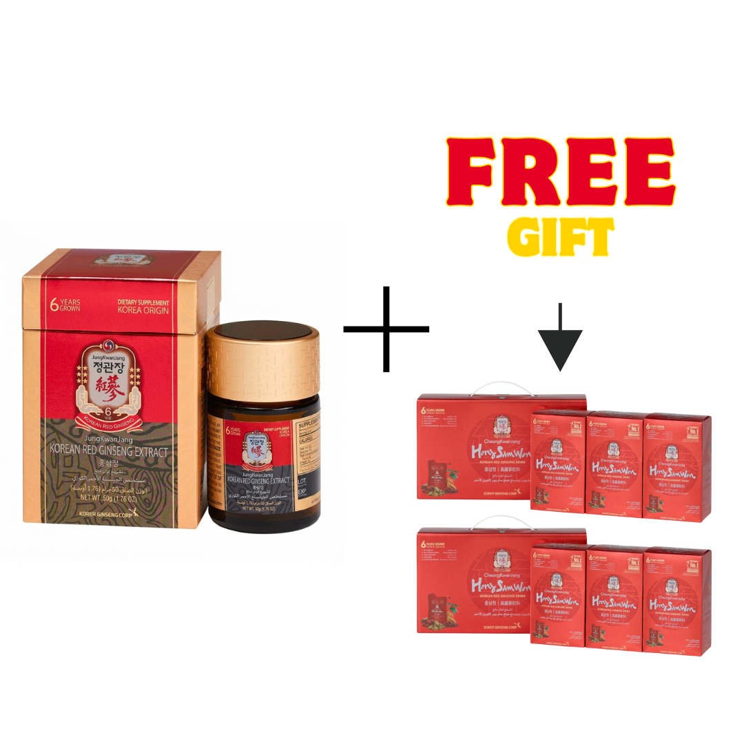 Korean Red Ginseng Extract 240g Jar and Hongsamwon
