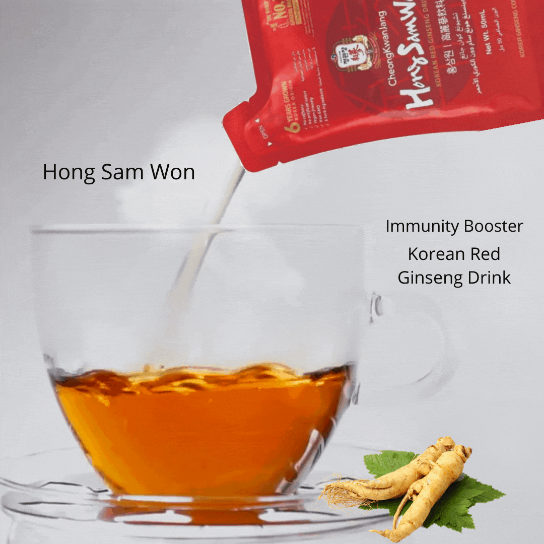 hong sam won korean red ginseng drink caffeine free