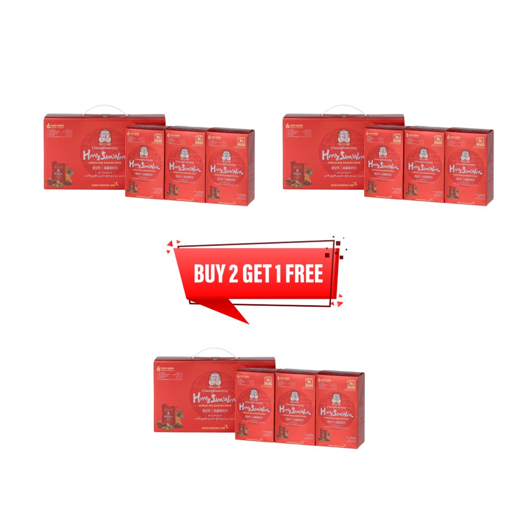 Korean Red Ginseng Hongsamwon Drink, 50 ml, 90 Pouches