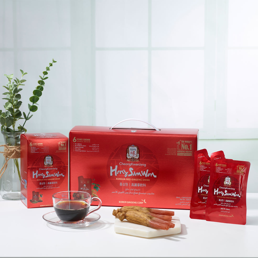 hong sam won korean red ginseng drink caffeine free
