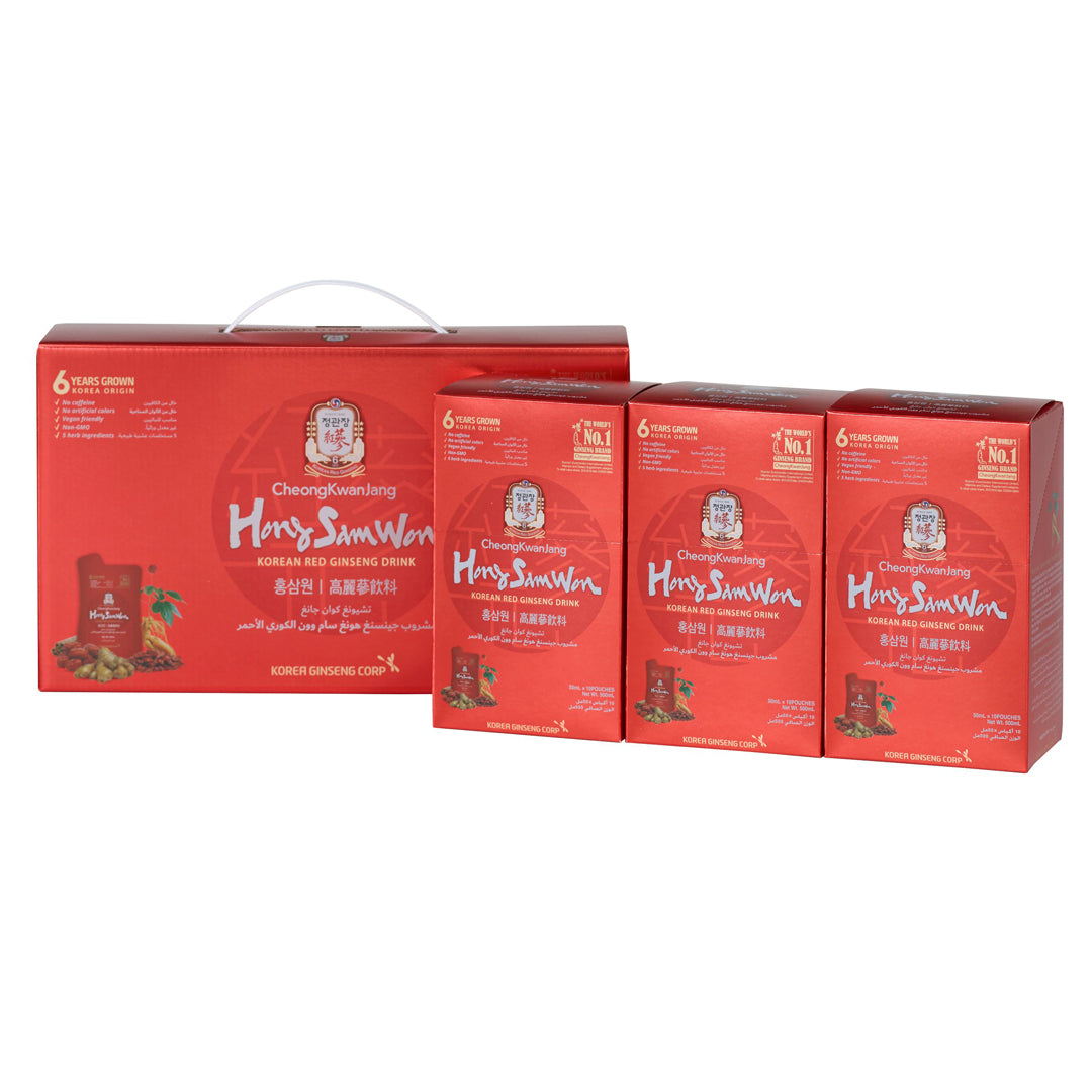 hong sam won korean red ginseng drink caffeine