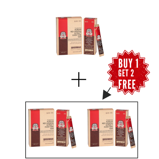 Korean Red Ginseng Everytime Extract Drink, 10 ml, 60 Sticks