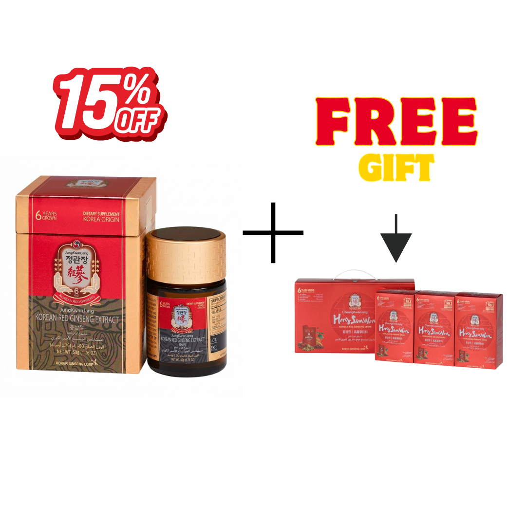 Korean Red Ginseng Extract 240g Jar and Hongsamwon