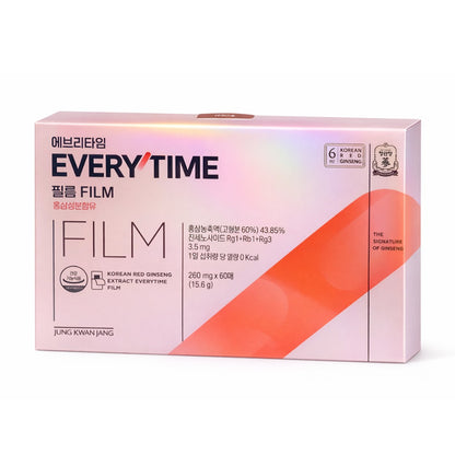 JUNGKWANJANG Extract Everytime Film – Korean Red Ginseng Oral Dissolving Film (260mg × 60 Strips)